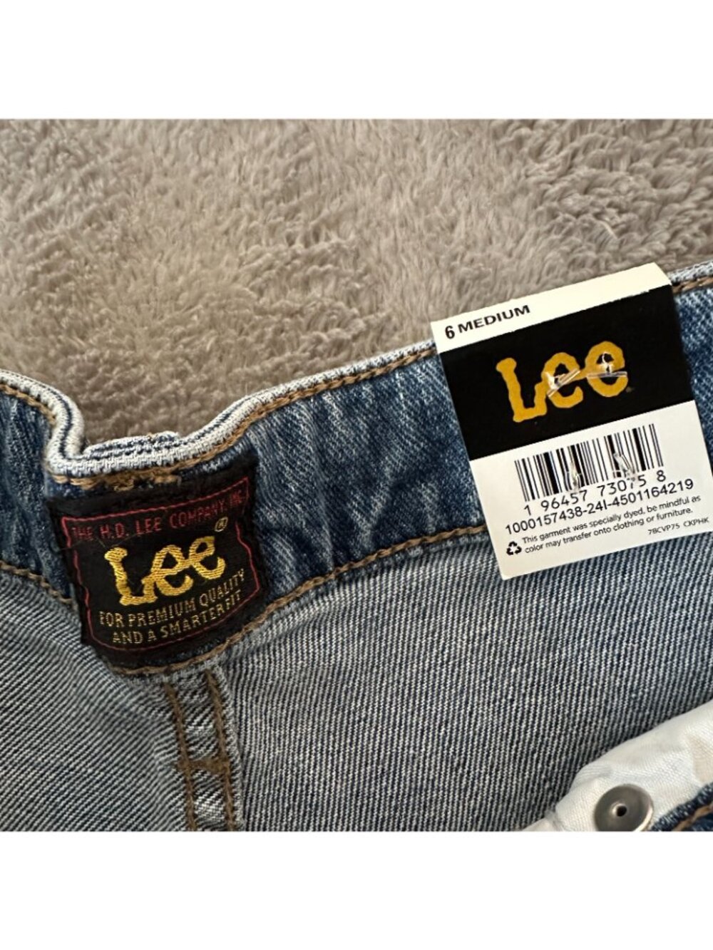 NWT Lee Trouser Wide Leg Jeans Women's size 6 Regular High Rise - Picture 3 of 8